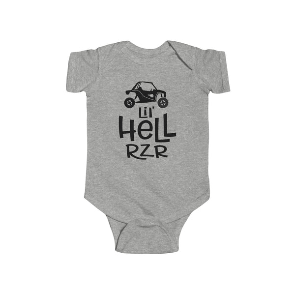 Lil' Hell Rzr Infant Fine Jersey Bodysuit | Kids Little Hell Raiser Baby Bodysuit