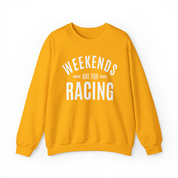 Weekends Are For Racing Adult Unisex Heavy Blend™ Crewneck Sweatshirt