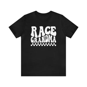 Groovy Race Grandma Adult Unisex Jersey Short Sleeve Tee | Race Family Shirt | SxS Moto Dirt Track Car Racing Shirts