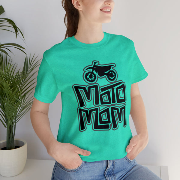 Moto Mom Adult Unisex Jersey Short Sleeve Tee | Moto Family Shirt | MX Motocross Moto Mom Race Day Shirts