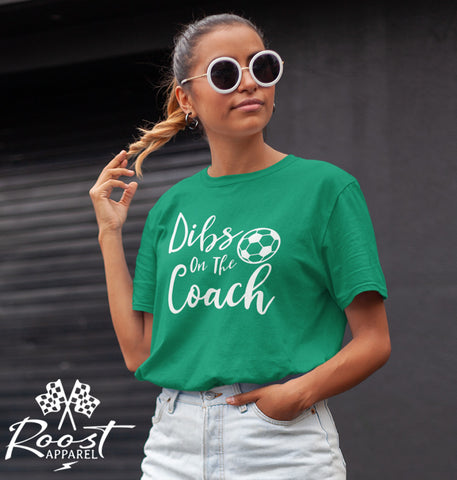 Dibs on the Coach Soccer Adult Unisex Jersey Short Sleeve Tee | Soccer Coach's Wife Shirts | Dibs on the Soccer Coach