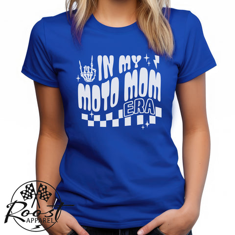 Ladies In My Moto Mom Era Softstyle Tee | Ladies Fit Race Day T-Shirt | Ladies MX Motocross Moto Mom Shirt