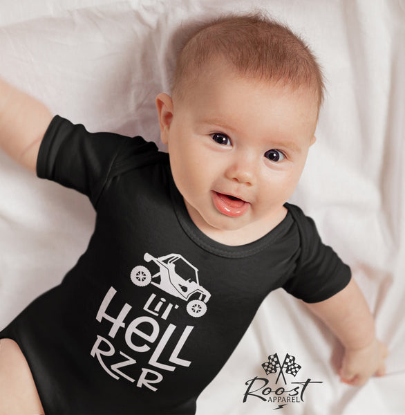 Lil' Hell Rzr Infant Fine Jersey Bodysuit | Kids Little Hell Raiser Baby Bodysuit