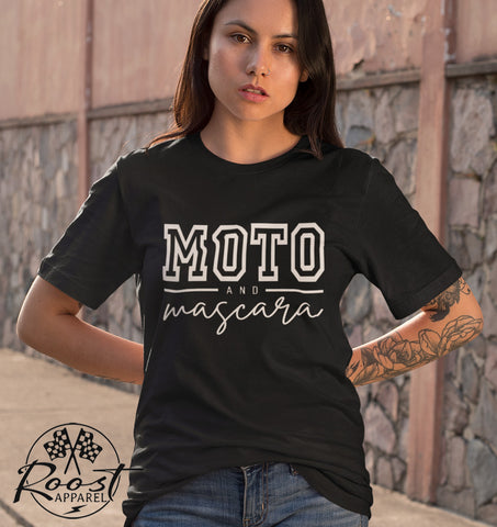 Moto and Mascara Adult Unisex Jersey Short Sleeve Tee for Moto Girls | Moto and Mascara Ride Day T-Shirt