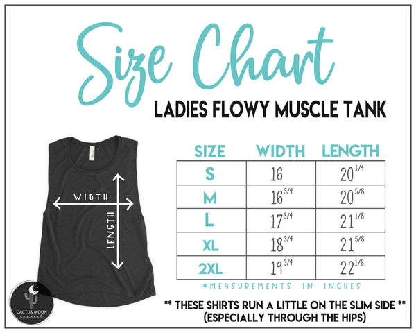 Ladies Mud and Mascara Racerback Tank or Muscle Tank