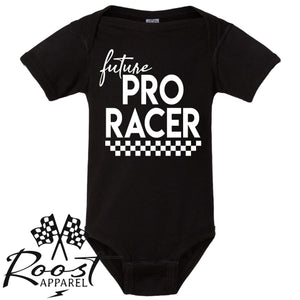 Future Pro Racer Race Kids Shirt in Baby, Toddler or Youth Sizes