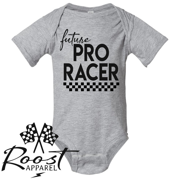 Future Pro Racer Race Kids Shirt in Baby, Toddler or Youth Sizes