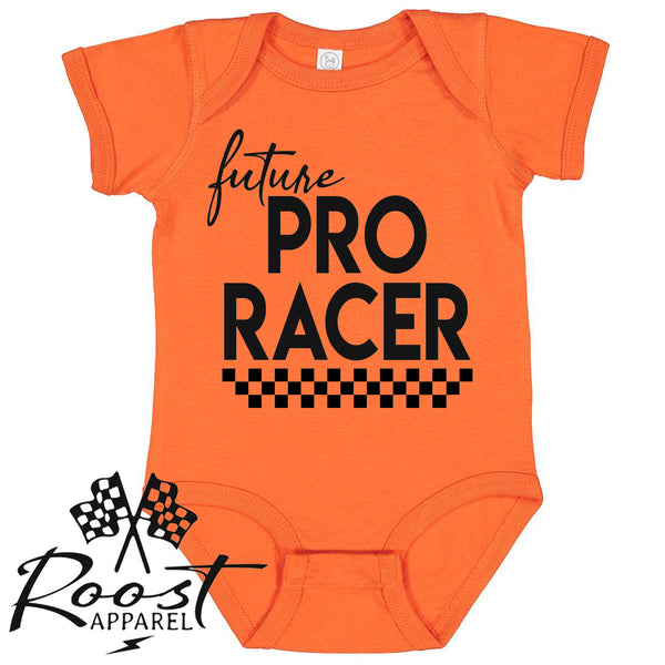 Future Pro Racer Race Kids Shirt in Baby, Toddler or Youth Sizes