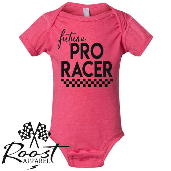 Future Pro Racer Race Kids Shirt in Baby, Toddler or Youth Sizes