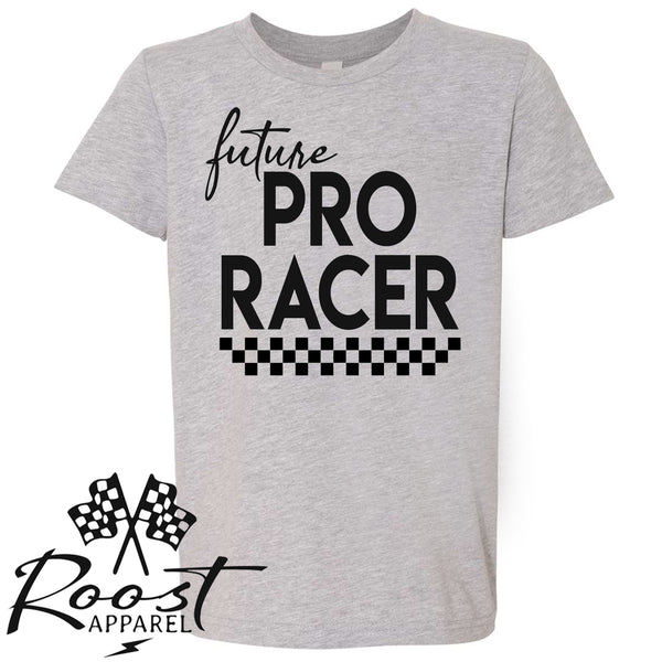 Future Pro Racer Race Kids Shirt in Baby, Toddler or Youth Sizes