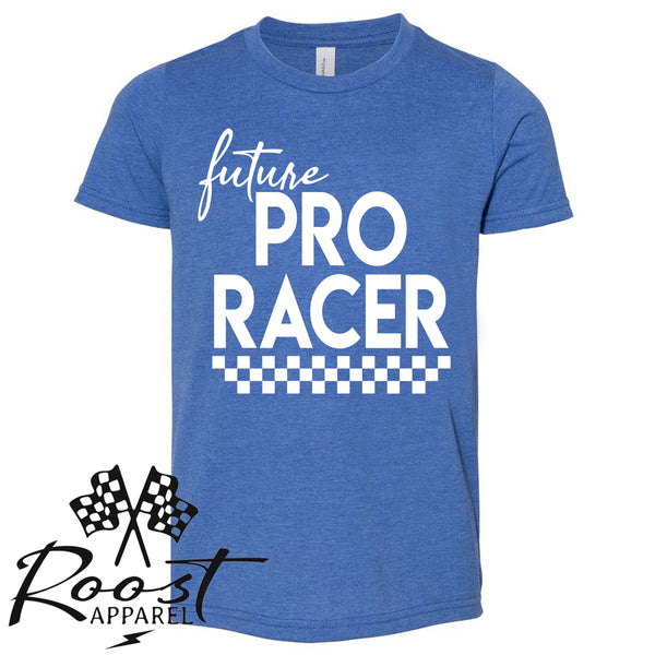 Future Pro Racer Race Kids Shirt in Baby, Toddler or Youth Sizes