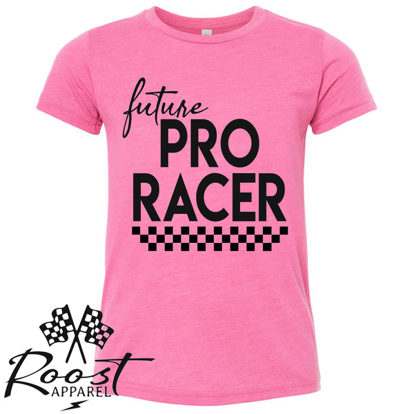 Future Pro Racer Race Kids Shirt in Baby, Toddler or Youth Sizes