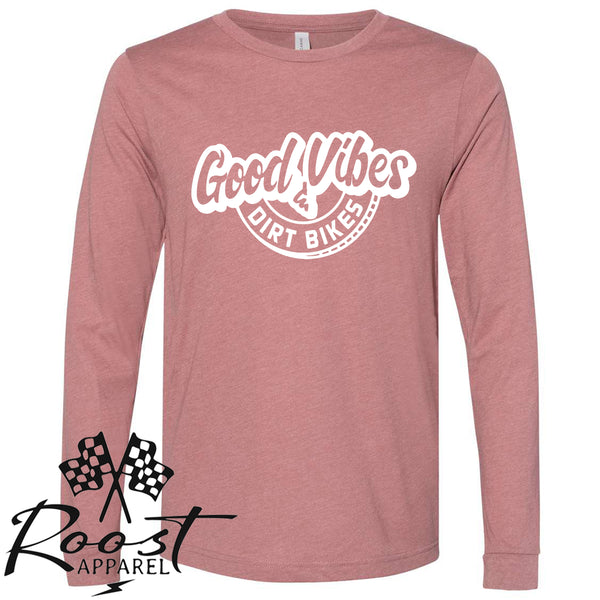 Good Vibes and Dirt Bikes Unisex Style Moto T-Shirt