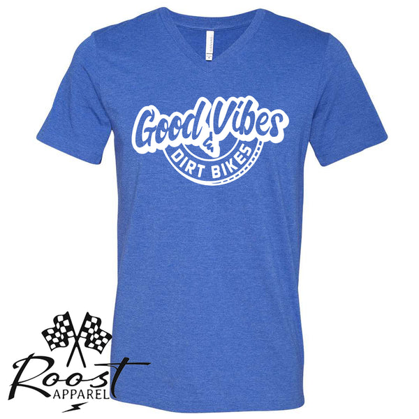 Good Vibes and Dirt Bikes Unisex Style Moto T-Shirt