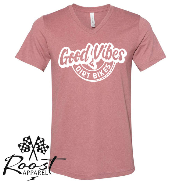 Good Vibes and Dirt Bikes Unisex Style Moto T-Shirt