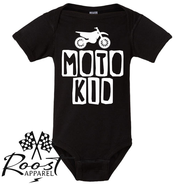 Moto Kid Motocross Race Kids Shirt in Baby, Toddler or Youth Sizes