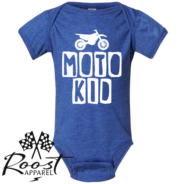 Moto Kid Motocross Race Kids Shirt in Baby, Toddler or Youth Sizes