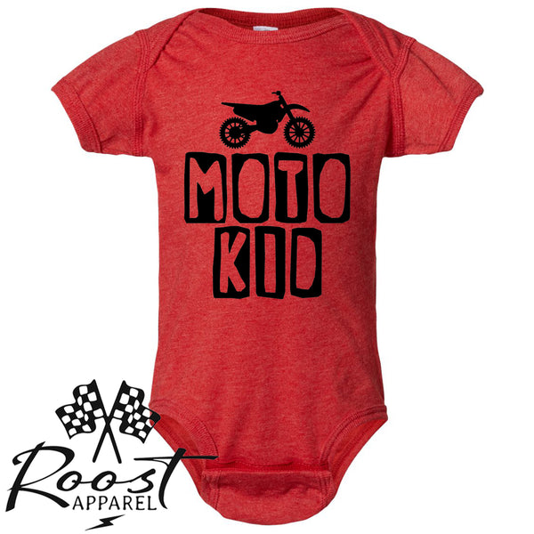 Moto Kid Motocross Race Kids Shirt in Baby, Toddler or Youth Sizes