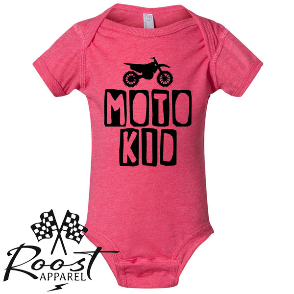 Moto Kid Motocross Race Kids Shirt in Baby, Toddler or Youth Sizes