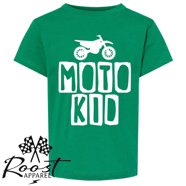 Moto Kid Motocross Race Kids Shirt in Baby, Toddler or Youth Sizes