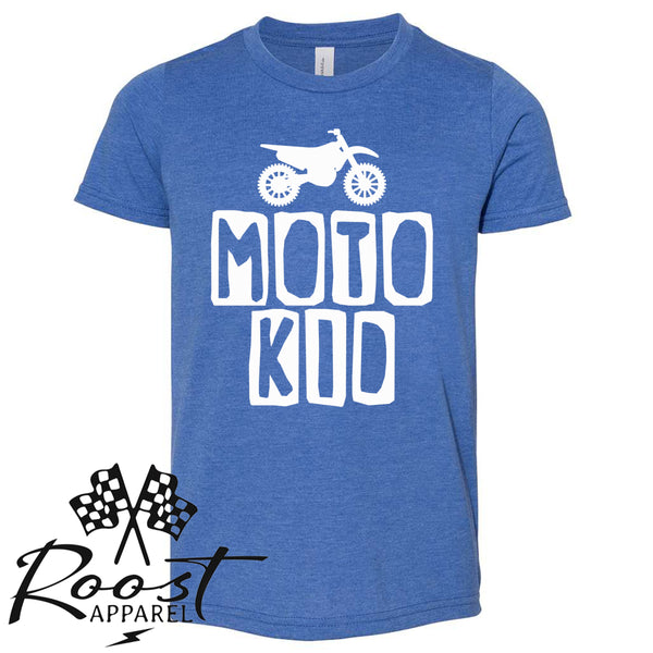 Moto Kid Motocross Race Kids Shirt in Baby, Toddler or Youth Sizes