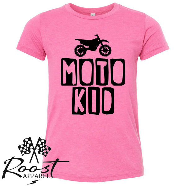 Moto Kid Motocross Race Kids Shirt in Baby, Toddler or Youth Sizes