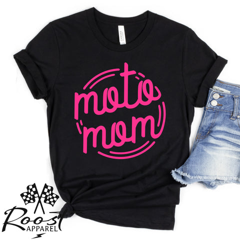 Neon Style Moto Mom Unisex Style T-Shirt