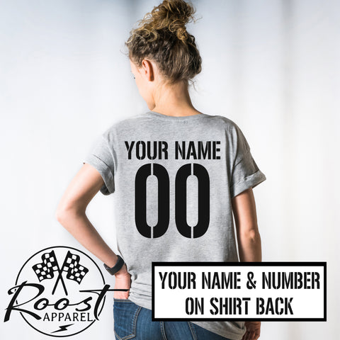 Back Name and/or Number