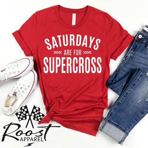 Saturdays Are For Supercross Unisex Style T-Shirt, Adult, Youth, Toddler