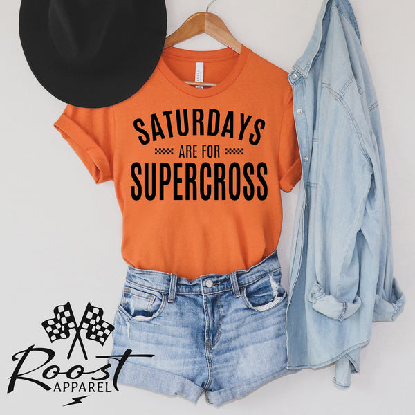 Saturdays Are For Supercross Unisex Style T-Shirt, Adult, Youth, Toddler