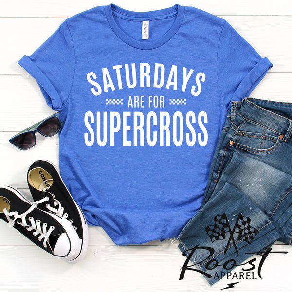 Saturdays Are For Supercross Unisex Style T-Shirt, Adult, Youth, Toddler