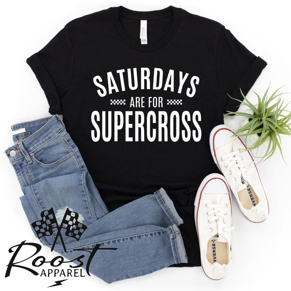 Saturdays Are For Supercross Unisex Style T-Shirt, Adult, Youth, Toddler