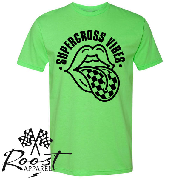 Supercross Vibes With Checkered Tongue Unisex Style T-Shirt