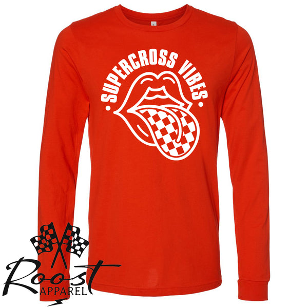 Supercross Vibes With Checkered Tongue Unisex Style T-Shirt