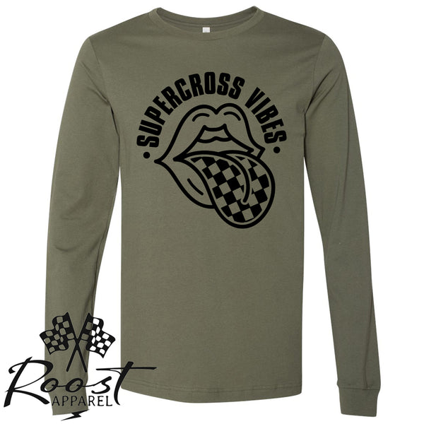 Supercross Vibes With Checkered Tongue Unisex Style T-Shirt