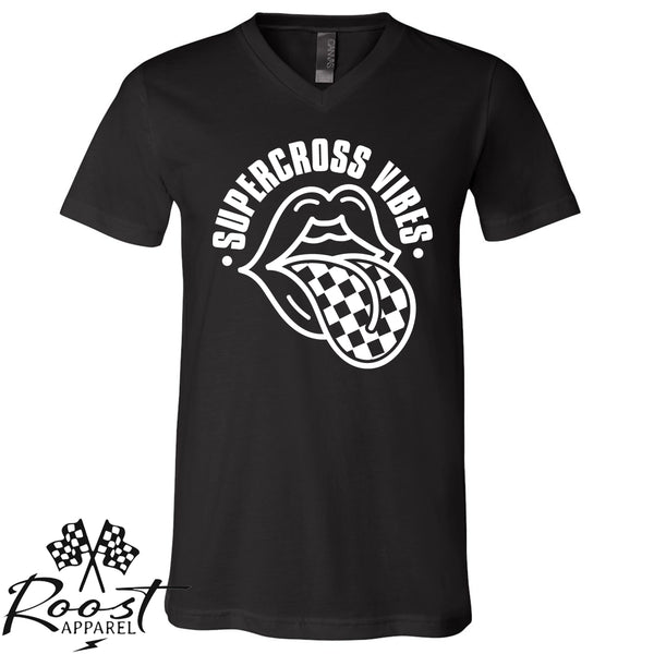 Supercross Vibes With Checkered Tongue Unisex Style T-Shirt