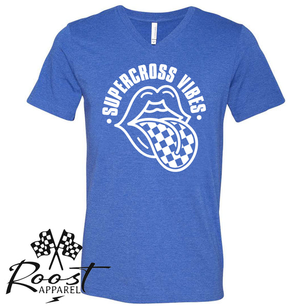 Supercross Vibes With Checkered Tongue Unisex Style T-Shirt