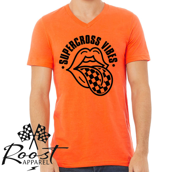 Supercross Vibes With Checkered Tongue Unisex Style T-Shirt