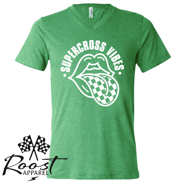 Supercross Vibes With Checkered Tongue Unisex Style T-Shirt